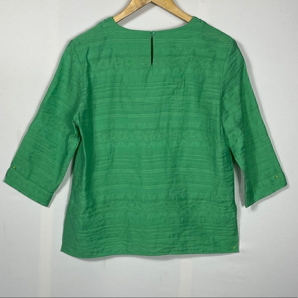 Alfred Dunner Mint Green Women's Blouse - Picture 8 of 14